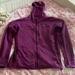 Purple zip up Patagonia jacket
